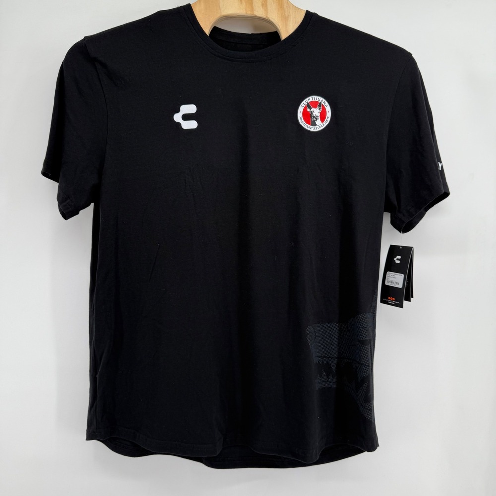 Charly‎ Club Tijuana Xoloitzcuintles Black T Shirt EG XL Soccer Jersey